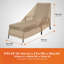 Housse pour chaise longue d'extérieur Modern Leisure Basics, L 76 po x l 27 po x H 30 po, kaki