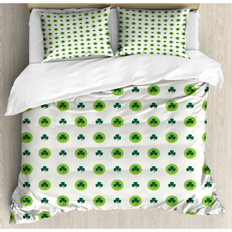 Polyester Geometric Shapes Duvet Cover, Queen Duvet Cover + 2 Standard Shams