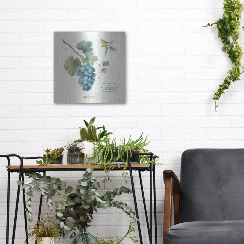 «My Greenhouse Fruit III» par Lisa Audit, art mural en métal, H 12 po x l 12 po
