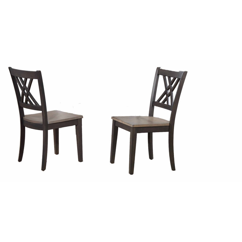  Lafoe 7-Piece Round Solid Wood Extendable Dining Set In Grey With A Gear Driven 18" Takeout Leaf (seats 4-6 people)