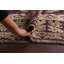 Tapis de couloir en Tapis décoratif laine noué à la main de conception unique 5 pi 4 po x 12 pi 4 po 1950s Ivoire