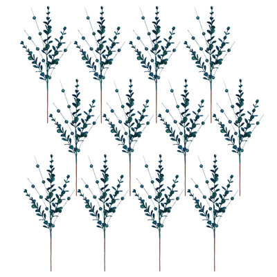 Glitter Leaf Berry Spray, 31 Inches