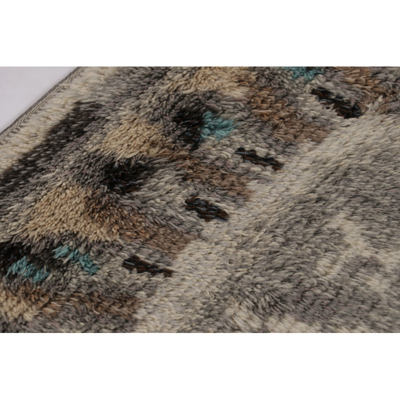 Vintage One-of-a-Kind 3'8X4'11 Hand Knotted Area Rug