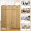 Alyas 240cm W x 170cm H 6 - Panel Solid Wood Folding Room Divider