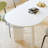 Oval Solid Wood Sintered Stone Dining Table-1104343009