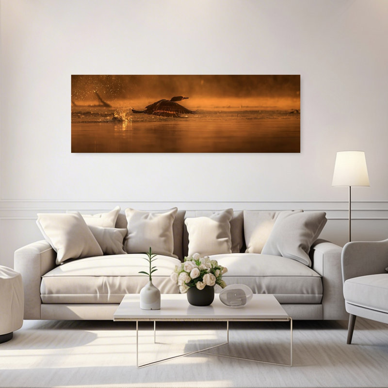 Golden Hour Takeoff by Susan Breau - Wrapped Canvas Panoramic Print, 50.8 cm H x 152.4 cm W