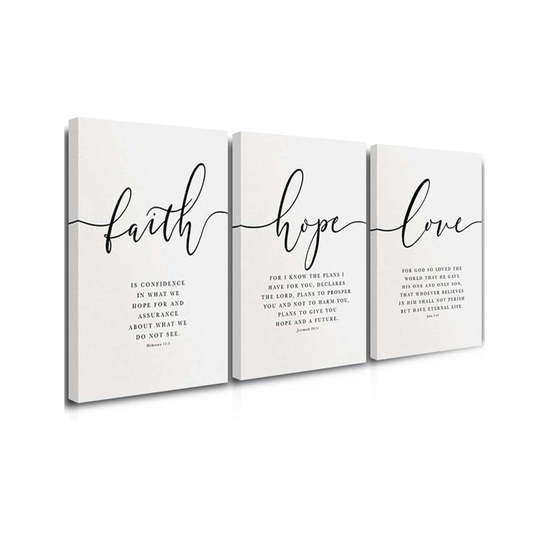 3 Piece Wrapped Canvas Print, 40 cm H x 90 cm W