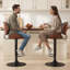 Tabouret de bar pivotant à hauteur réglable avec structure en métal-1832836079-1832836080