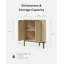 Armoire d'angle cannelée avec 2 portes et 2 tablettes à niveaux-950010864