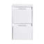 Armoire murale de salle de bain 12 po avec 2 tiroirs à fermeture en douceur et finition brillante pour un encombrement réduit