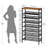 24-32 Pair Stackable Shoe Rack, with Adjustable Flat or Angled Shelves