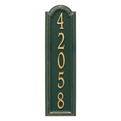Plaque d'adresse murale personnalisée Manchester