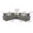 Cooksey Upholstered L-Shaped Sectional Symmetrical-172553375
