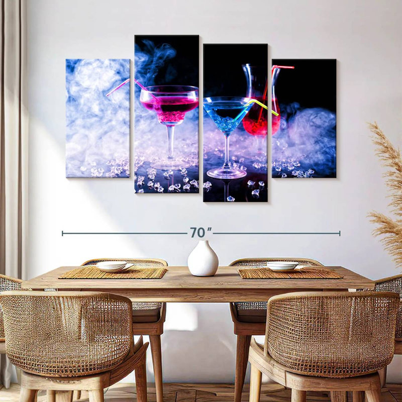 Yarlin Icy Bar Cocktails, 42" H x 68" W