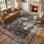 Tapis d'automne lavable Goldene Vintage Tiger Desert Brown - Tapis doux en cachemire pour salon, chambre ou bureau-1817389574-1835400275