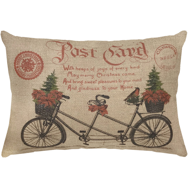 Yount Jute / Sisal Reversible Throw Pillow