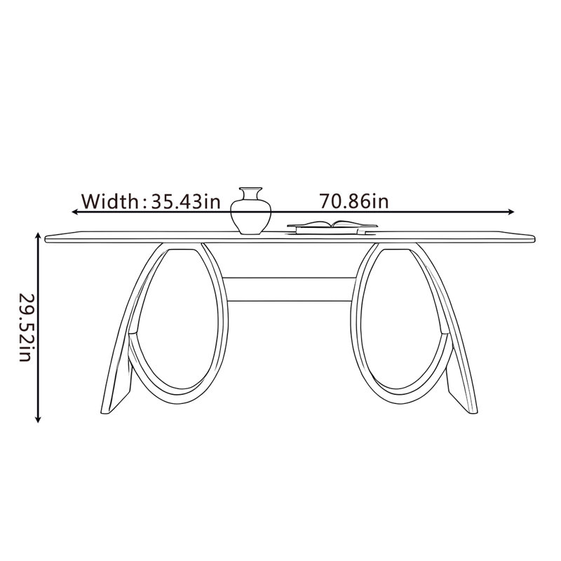 Gurmukh, H 29,52 po x L 70,86 po x l 35,43 po