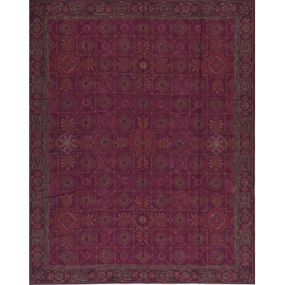 Capri One-of-a-Kind Hand-Knotted High-Quality Red/Purple Area Rug