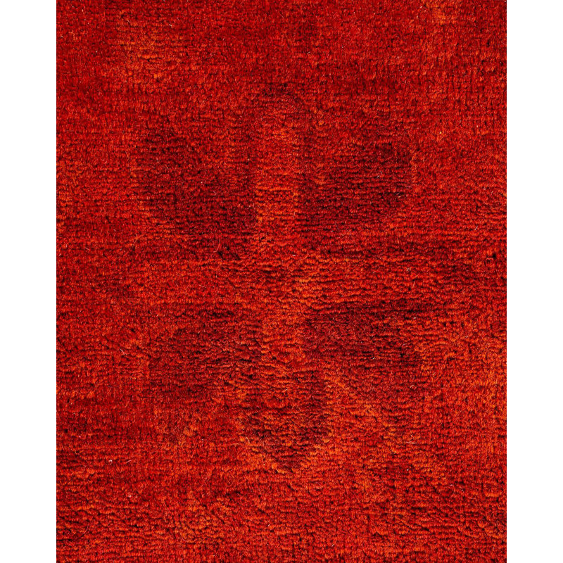 Youel One-of-a-Kind 9' X 12' New Age Wool Area Rug Orange