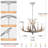 4-Light Rustic Faux Antler Resin Chandelier with Adjustable Chain-1680966752-1703499897