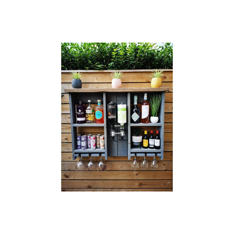 Kircher 95cm Solid Wood Bar Cabinet