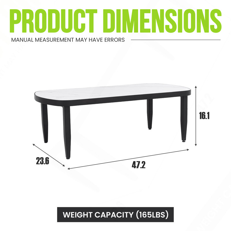 Table basse moderne d'extérieur Elegance Arc