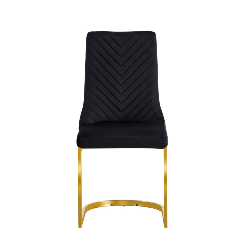 Fauteuil demi-tonneau de salon en velours de 20,79 po de large Laquisha