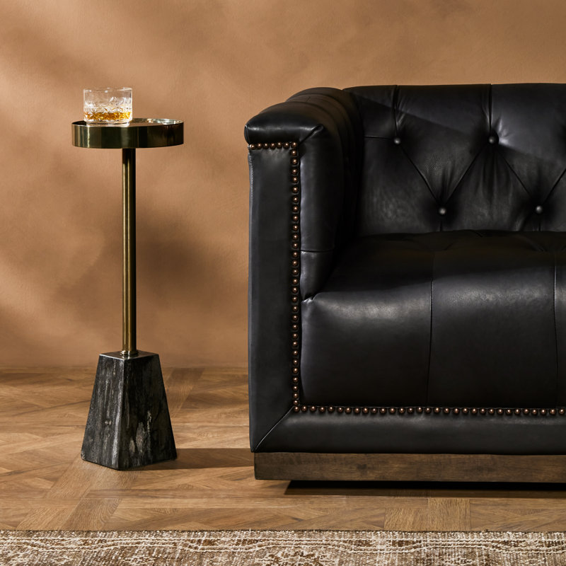 Galen End Table, Black/Gold, Black/Gold