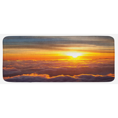 Tapis de cuisine clouds