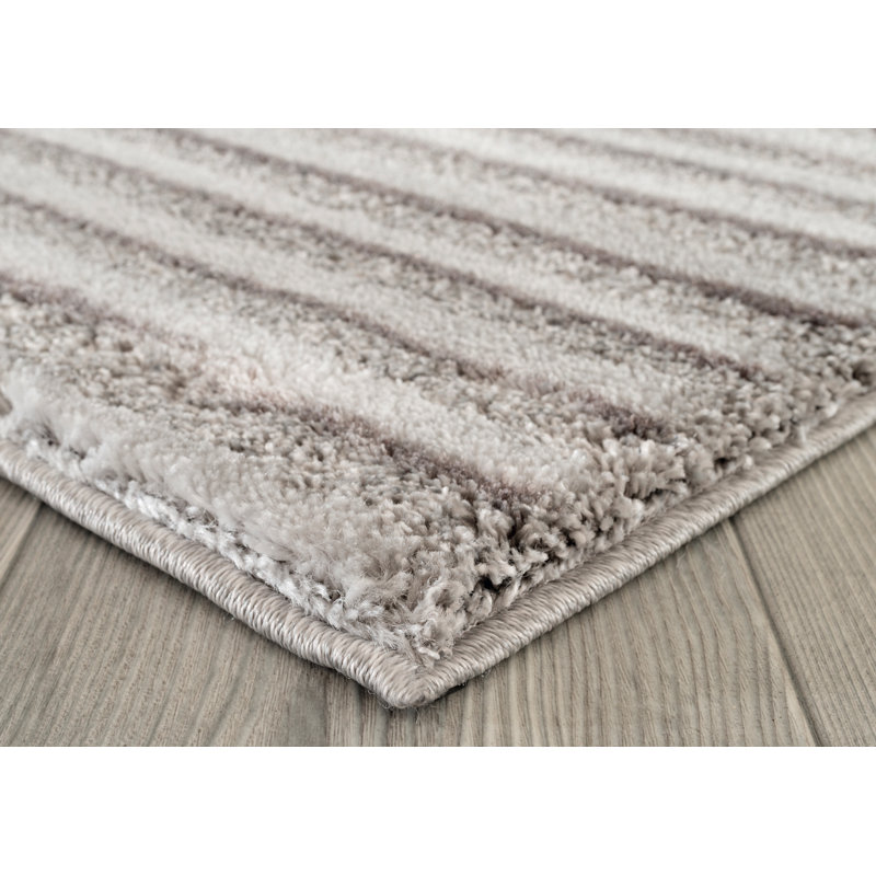 Tapis gris / brun Hilley, Rectangle 7 pi 10 po x 10 pi 6 po