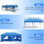 20 Ft. W x 10 Ft. D Steel Pop-Up Canopy-112899427