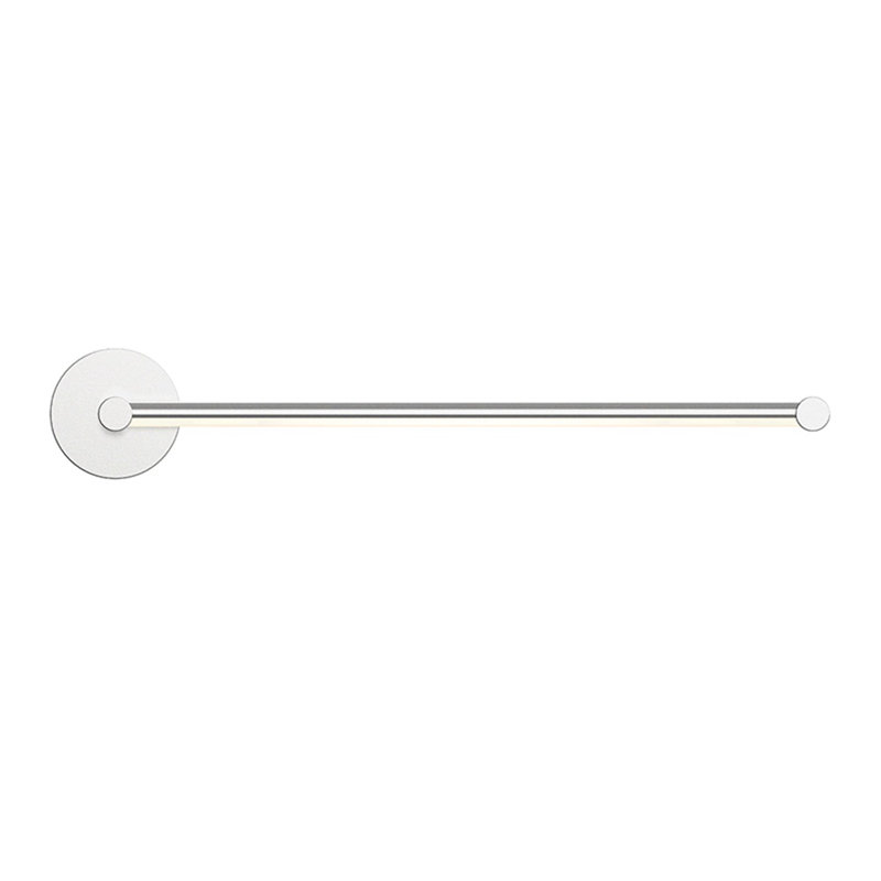 Purolinear 360™ 2 - Light LED Vanity Light, 1.25" H x 24.75" W x 2.75" D, Satin Chrome