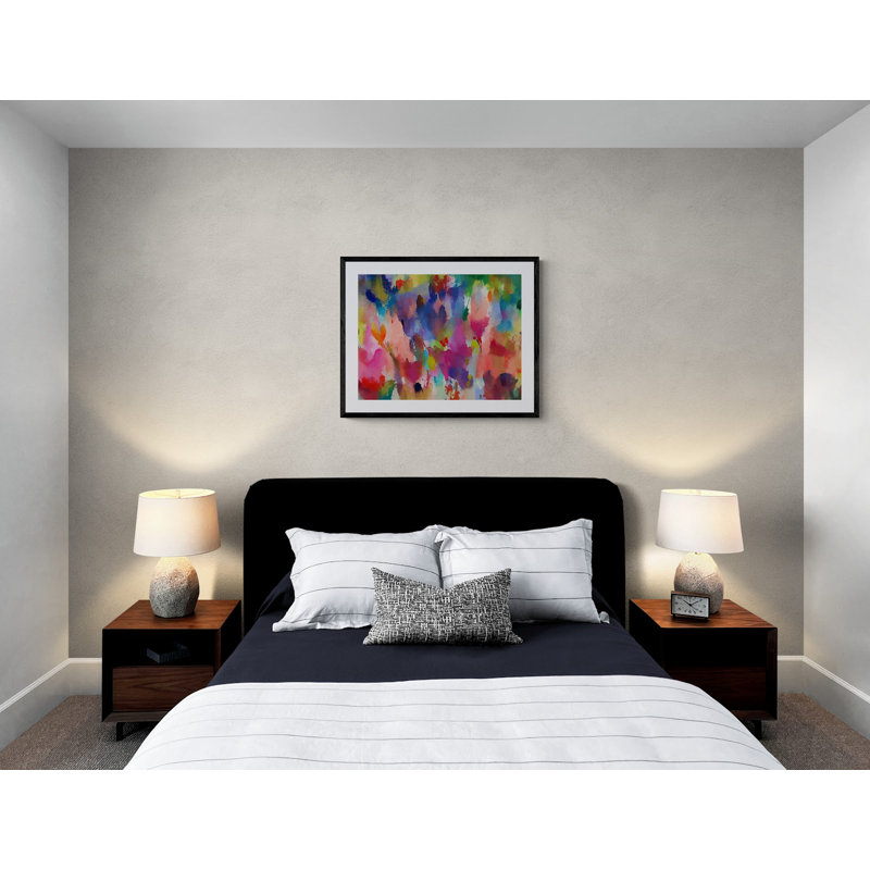 Spring Colors Print by Angel Estevez, Black Framed Paper, 25.2" H x 31.2" W