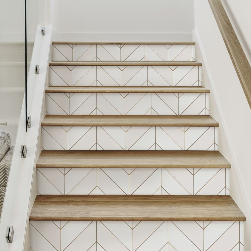 Adhésif décoratif, Blanc cassé, H 6,5 po x l 48 po