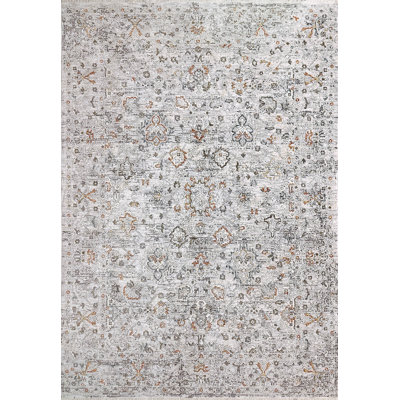 Tapis oriental ivoire / gris