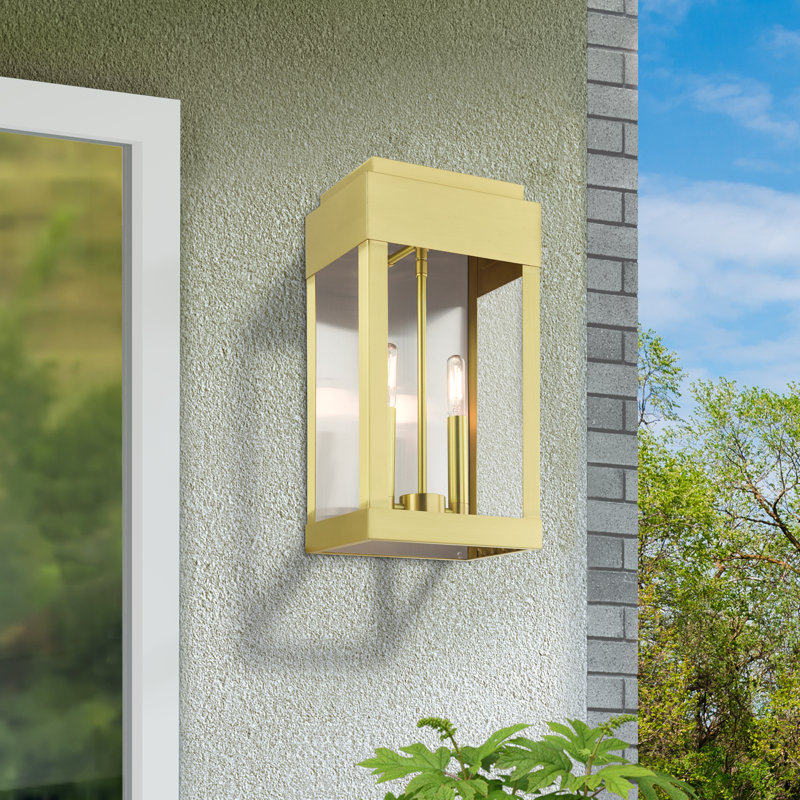 Angelena Solid Brass Wall Light, 16.25" H x 8" W x 6.875" D, Brushed Nickel