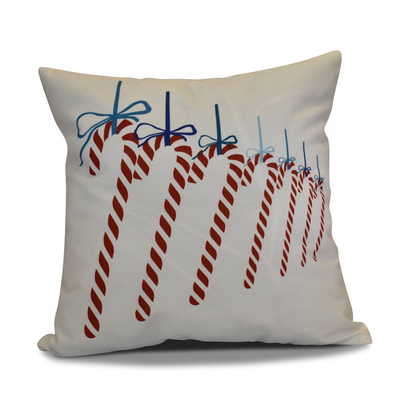 Jump For Joy Reversible Throw Pillow, 16" H x 16" W, Teal