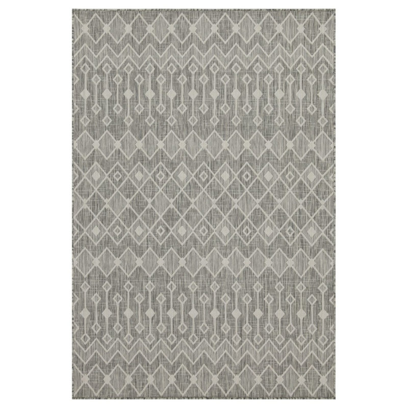 Sunshine GC_HAR2021 Silver 2 Ft. 7 In. X 7 Ft. 3 In. Indoor/Outdoor Area Rug, Runner 2'7" x 7'3"