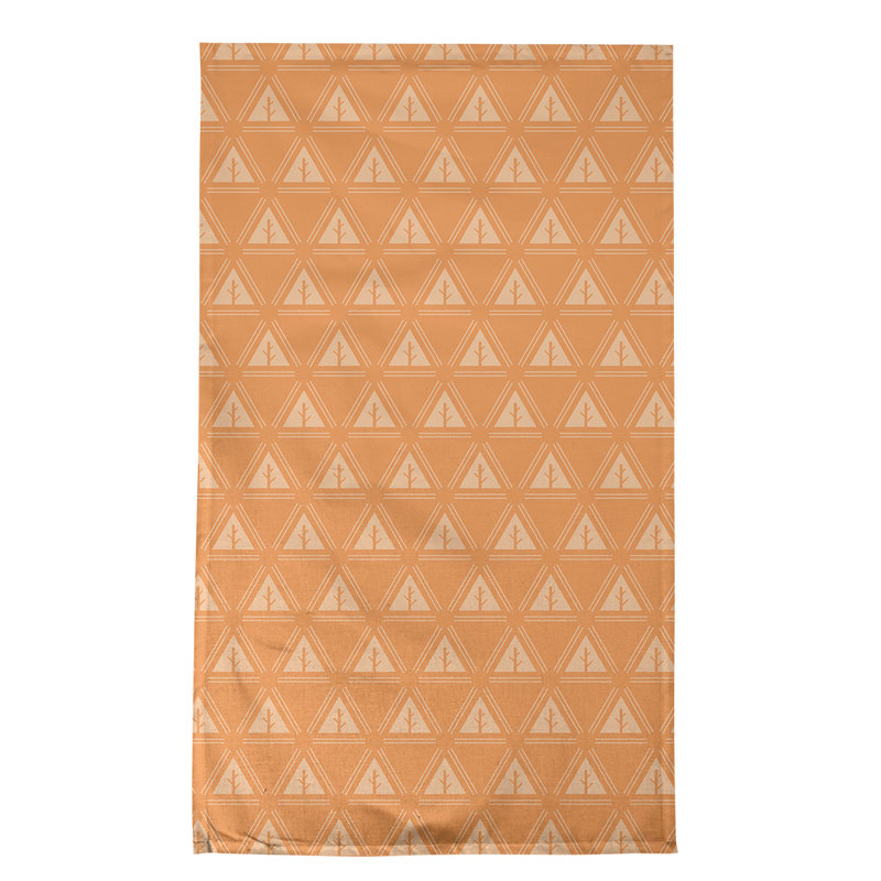 Theo Nath Tea Towel Kitchen Towel, White/Orange, Poly Twill