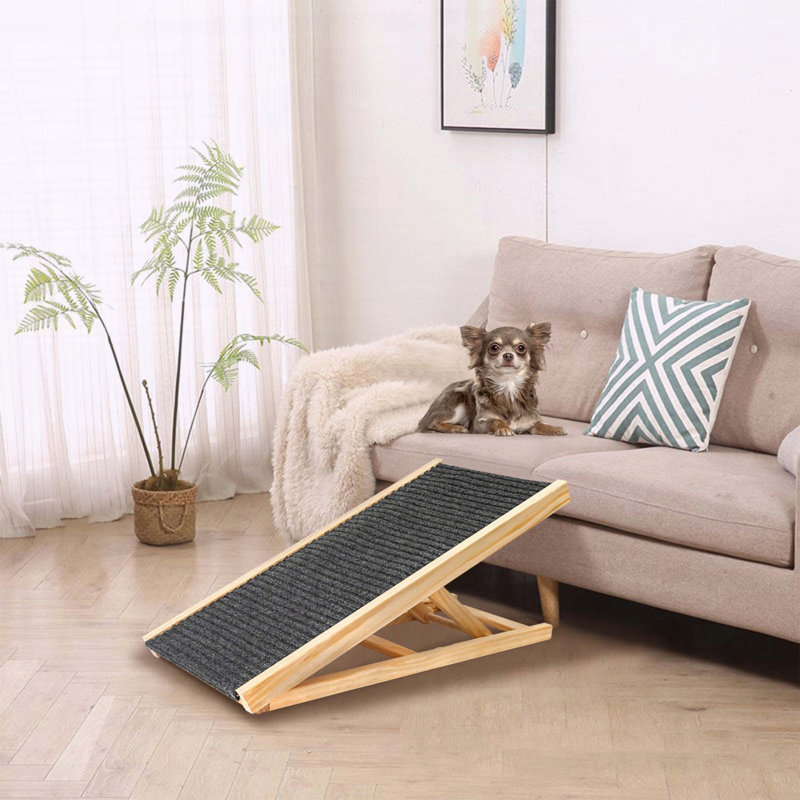 Dog Ramp for Bed, Extra Wide with Non-Slip Rubber Surface – Folding, Adjustable