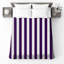 Motif de couvre-lit à rayures mauves et blanches-125167786