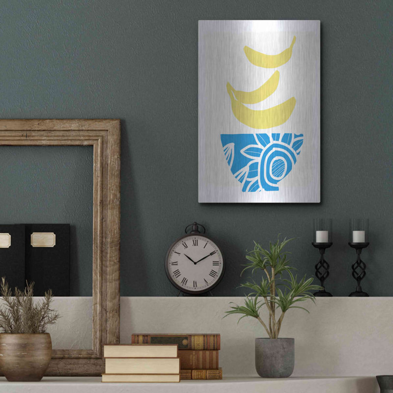 «Bowl Of Bananas» par Linda Woods, H 16 po x l 12 po