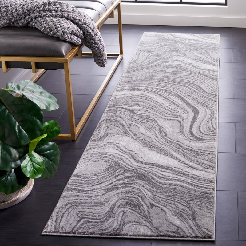Meadow 500 Performance Abstract Rug, Runner 2' x 8'