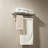 Stainless Steel Towel Rack with Double Bars and Shelf - Wall Mount Bathroom Towel Holder - Polished Chrome Finish - Durable and Rust-Resistant SUS 304 Construction