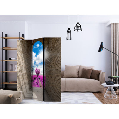 Hutridge 172cm H Solid Wood Folding Room Divider