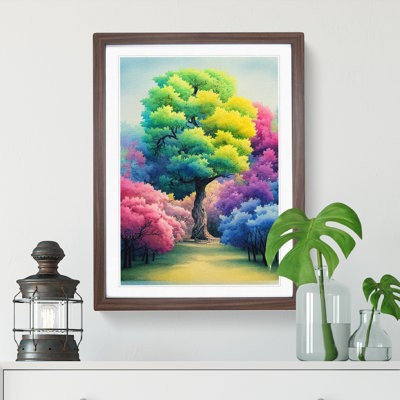 Watercolour Trees - Single Picture Frame Painting