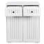 Armoire à linge avec 2 paniers à linge amovibles et 2 tiroirs