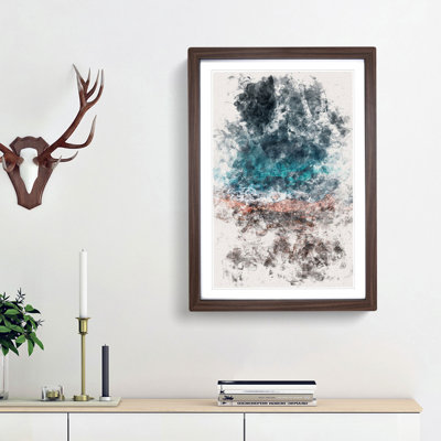 Ocean Hitting Rock in Australia - Picture Frame Painting Print