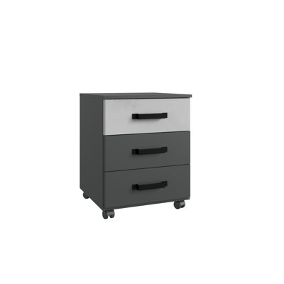 Anaylah 46cm W Manufactured Wood Bedside Table