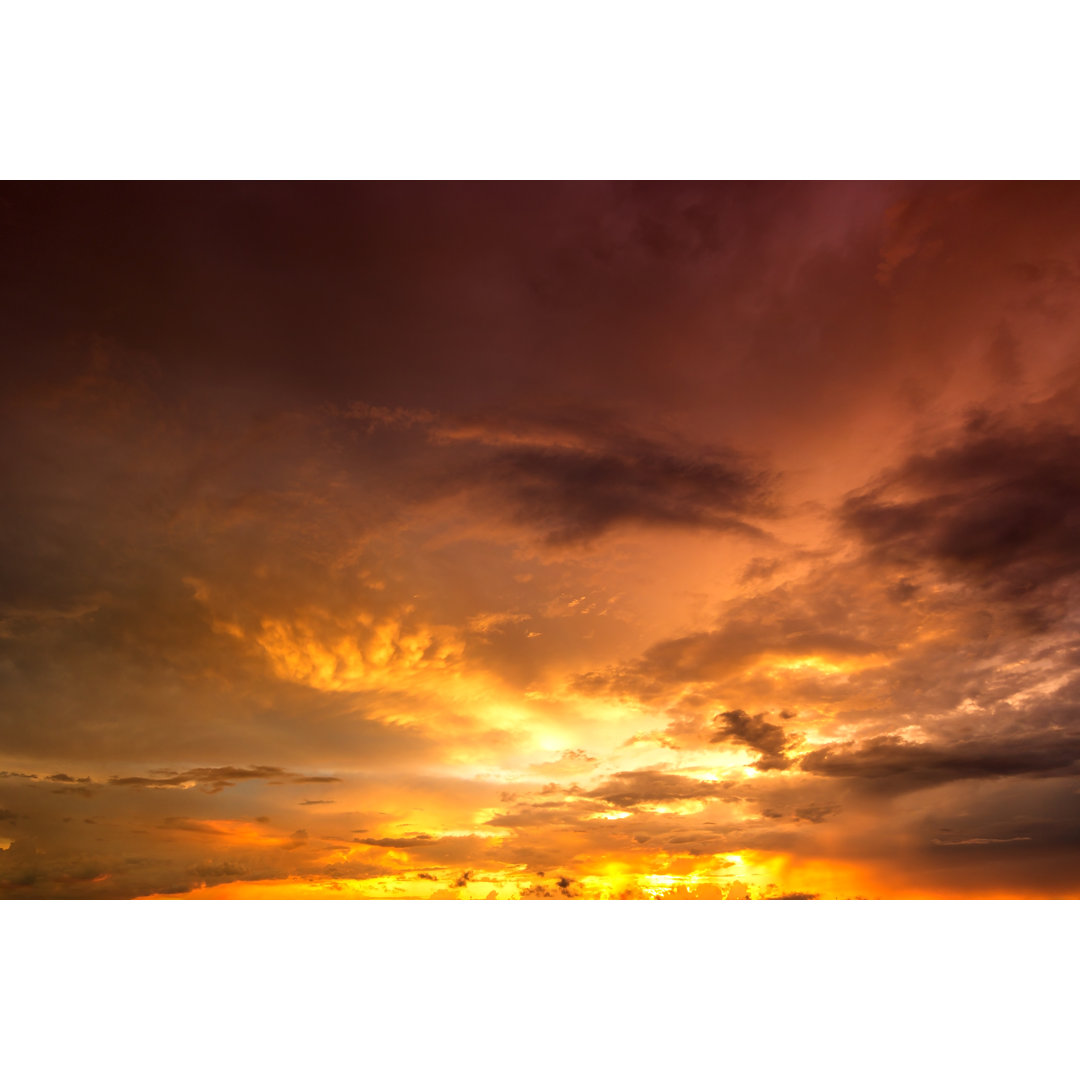 Dramatischer Himmel von Wsfurlan - Druck auf Leinwand ohne Rahmen